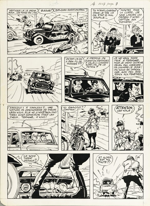 1962 - Gil Jourdan : Surboum pour quatre roues by Maurice Tillieux - Comic Strip