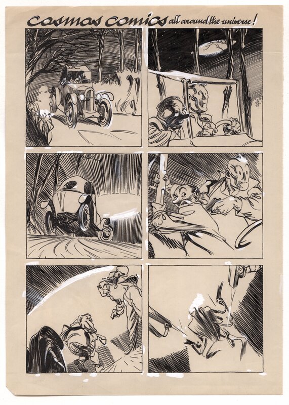 Al Severin, Al Séverin - Cosmos Comics p1 - Planche originale