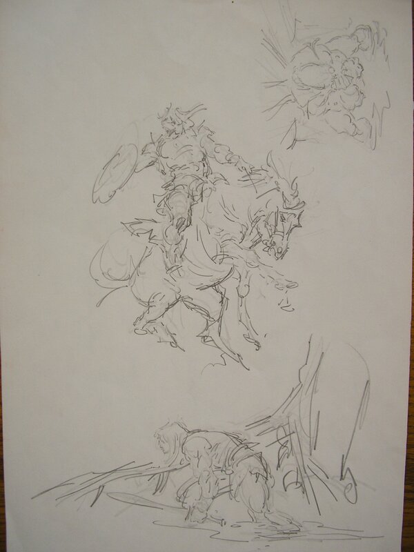 Conan crayonnés par John Buscema - Œuvre originale
