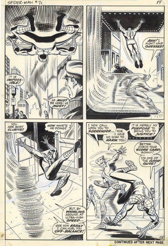 John Romita, Spiderman - Vif Argent - Issue 71 - PL 15 - Comic Strip