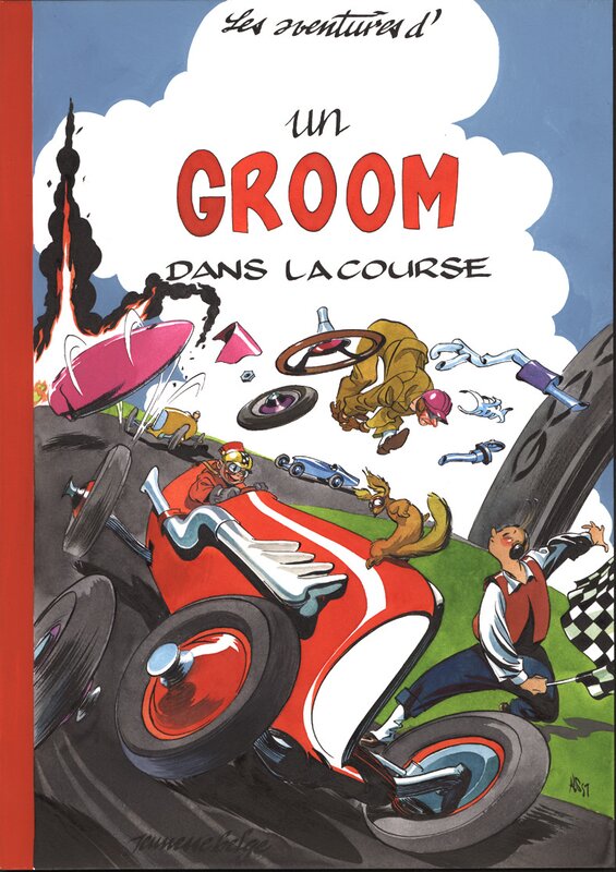 Al Severin, Al Séverin - Spirou - Un groom dans la course - Illustration originale