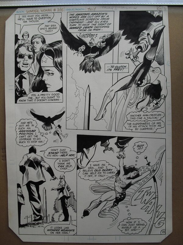 Wonder woman par Gene Colan - Planche originale