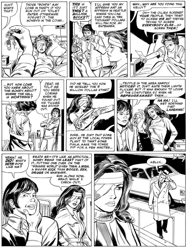 Kelly Green page par Stan Drake, Leonard Starr - Planche originale