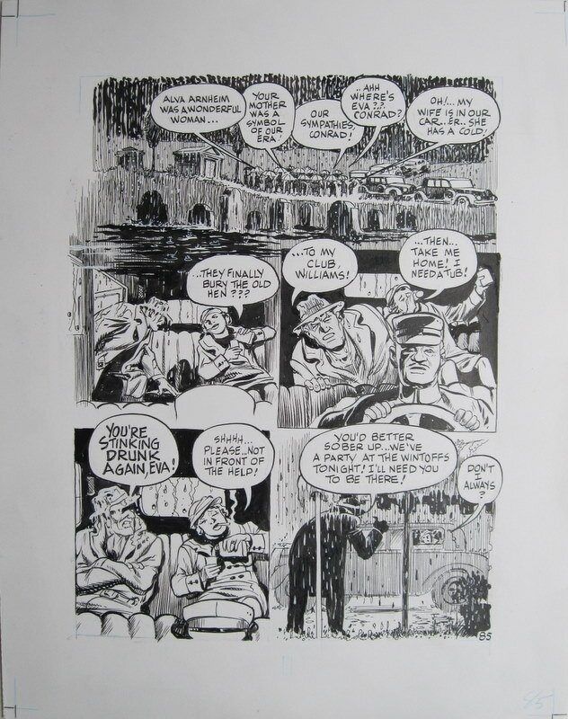 Will Eisner, The name of the game page 85 - Planche originale