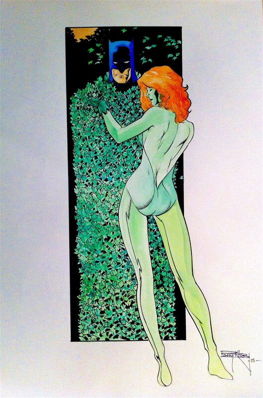 Batman & Poison Ivy par Barry Kitson - Original Illustration