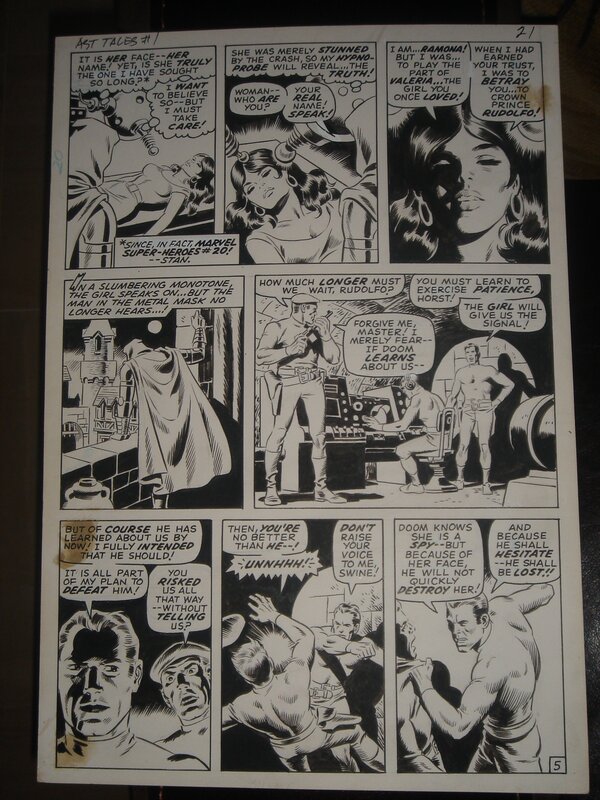 Doctor DOOM par Wally Wood - Planche originale