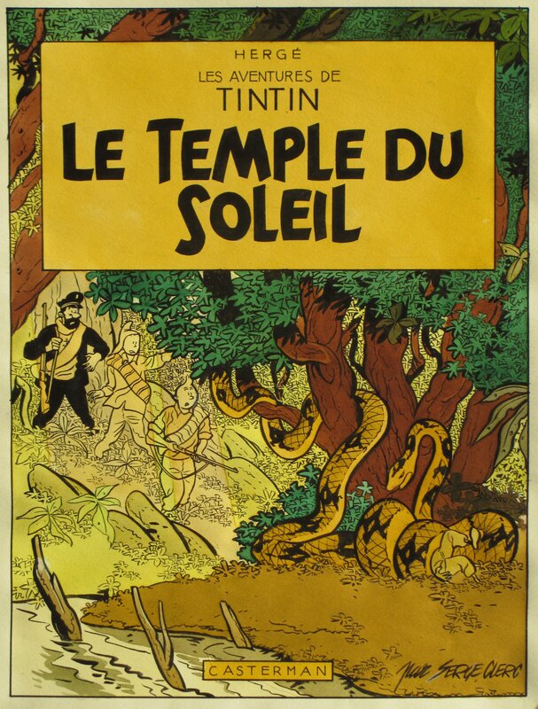 Le TEMPLE DU SOLEIL par Serge Clerc - Illustration originale
