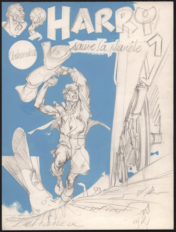 Al Severin, Al Séverin - Harry 1 - Etude 1 couverture TT - Original art