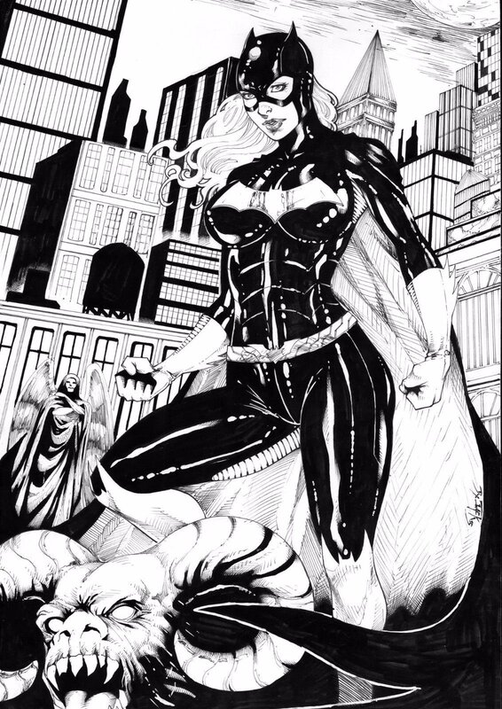 Batgirl par Jack - Illustration originale