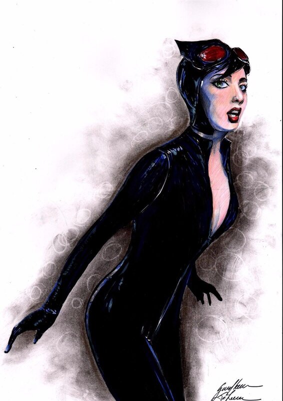 Catwoman by Guilherme Silva - Original Illustration