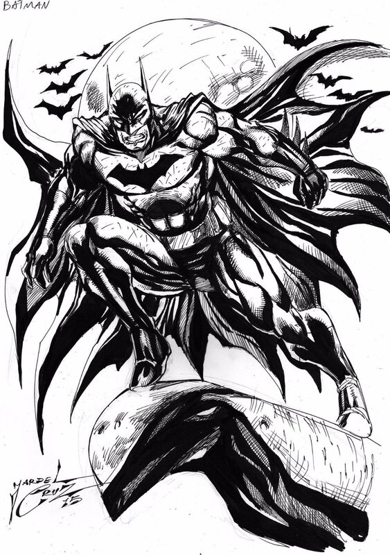 Batman par Jardel Cruz - Illustration originale