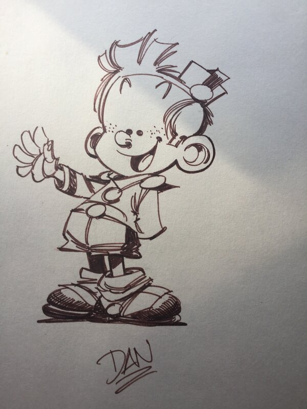 Le petit Spirou par Dan Verlinden - Illustration originale