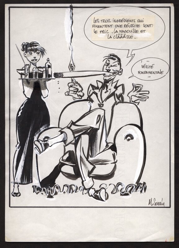 Al Severin, Al Séverin - illustration - La réussite - Original Illustration