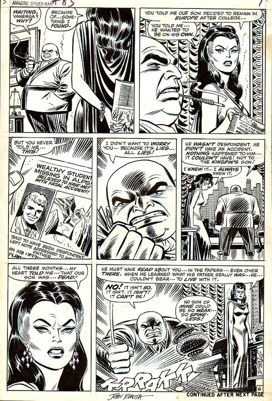 John Romita, Mike Esposito, Amazing SPIDERMAN 83# - Comic Strip
