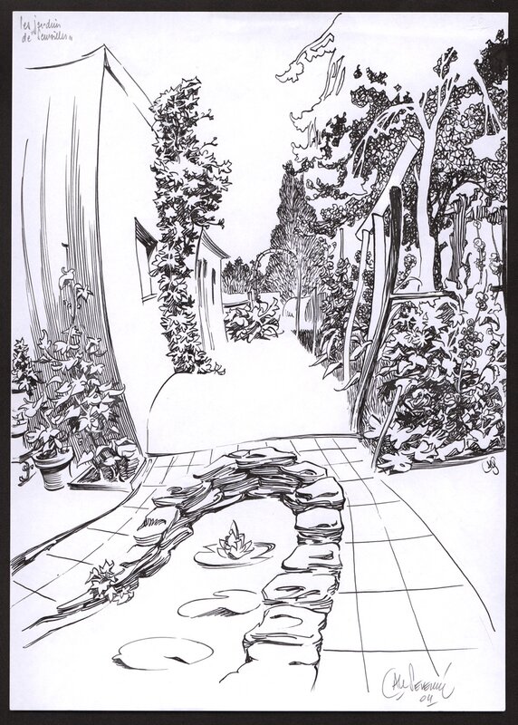Al Severin, Al Séverin - Illustration - Jardin - Original Illustration