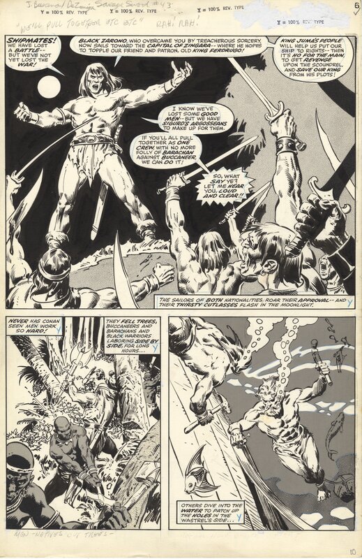John Buscema, Tony DeZuniga, Roy Thomas, The Savage Sword of Conan #43 - Pl 10 - Comic Strip