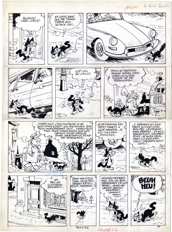 1965 - Sibylline par Raymond Macherot - Planche originale