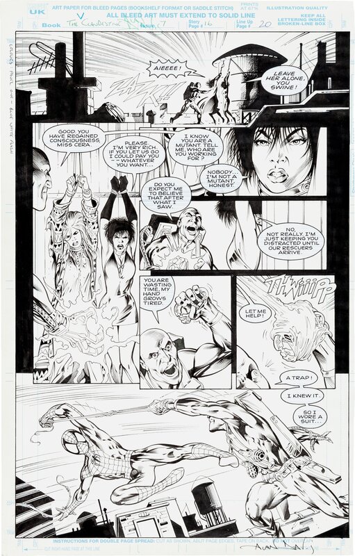 Clandestine #7 p16 par Alan Davis, Mark Farmer - Planche originale