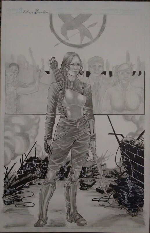 Katniss Everdeen par Mariah Benes - Planche originale
