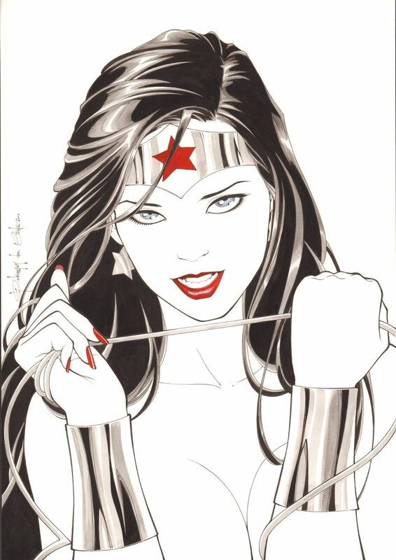 En vente - Wonder Woman par Rubismar Da Costa - Illustration originale