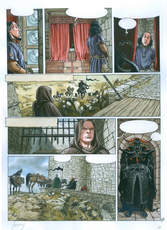 Philippe Delaby, Jean Dufaux, Jérémy, Complainte des Landes perdues 6 - Le Guinea Lord - Planche originale