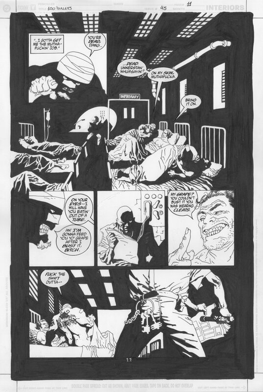 Eduardo Risso, Brian Azzarello, 100 bullets, issue 45, pag. 11 - Planche originale