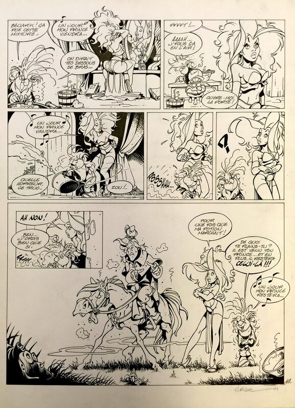 For sale - Crisse, Lorette et Harpye - Tome 1, p 47 - Comic Strip