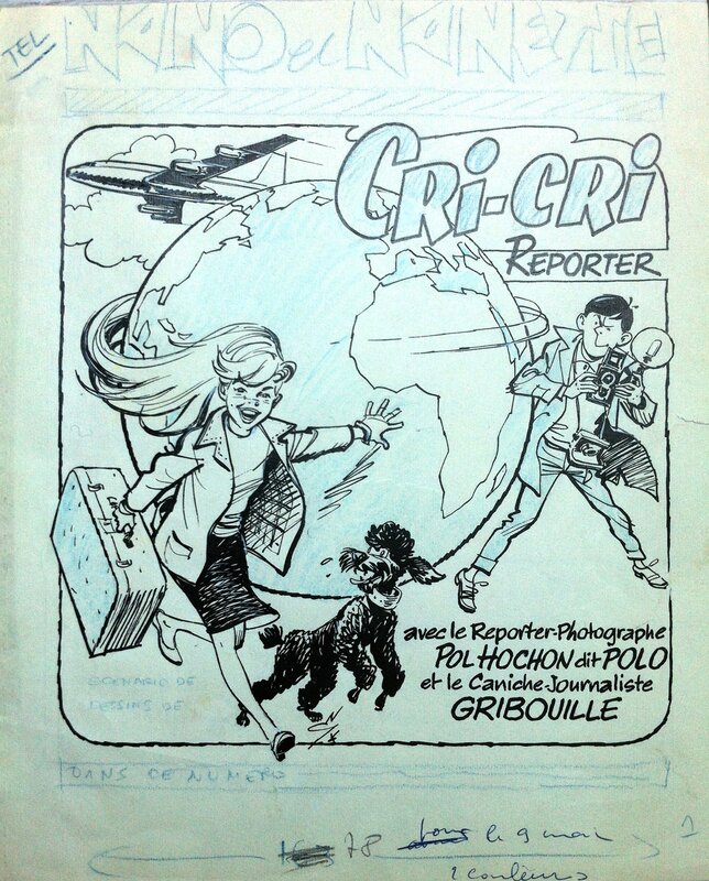 Gloesner - Couv Cricri reporter - Original Cover