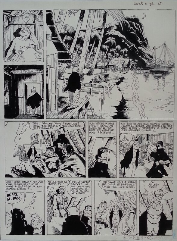 Frank Le Gall, Théodore Poussin - T4 Secrets - Planche 20 - Planche originale