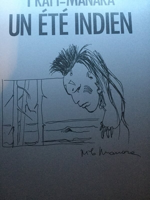 Un été indien par Milo Manara - Dédicace