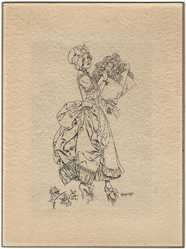 Chéri Hérouard, Illustration à l'encre - Illustration originale