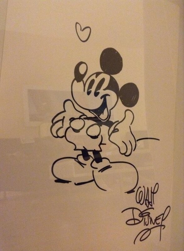 Philippe Larbier, Dédicace original de Disney - Sketch