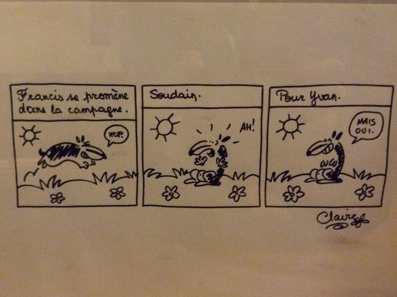 Strip original très rare et unique de Claire - Comic Strip