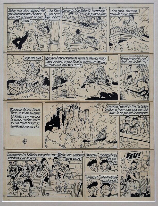 Willy Vandersteen, Karel Boumans, Bob et Bobette - La frégate fracassante – bande 141, 142, 143 et 144. - Comic Strip
