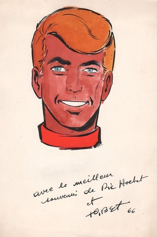 Tibet - portrait de Ric Hochet - 1966 - Sketch