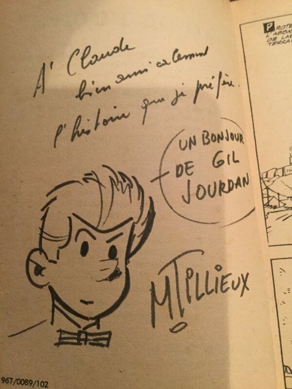 Gil Jourdan by Maurice Tillieux - Sketch