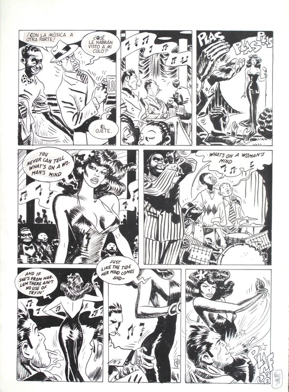 Jordi Bernet, Enrique Abuli, Torpedo 10 ( Dieu reconnaîtra les tiens ) - Planche originale