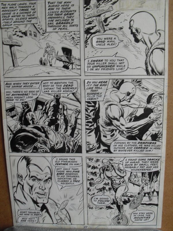 Doc savage par Ross Andru - Planche originale