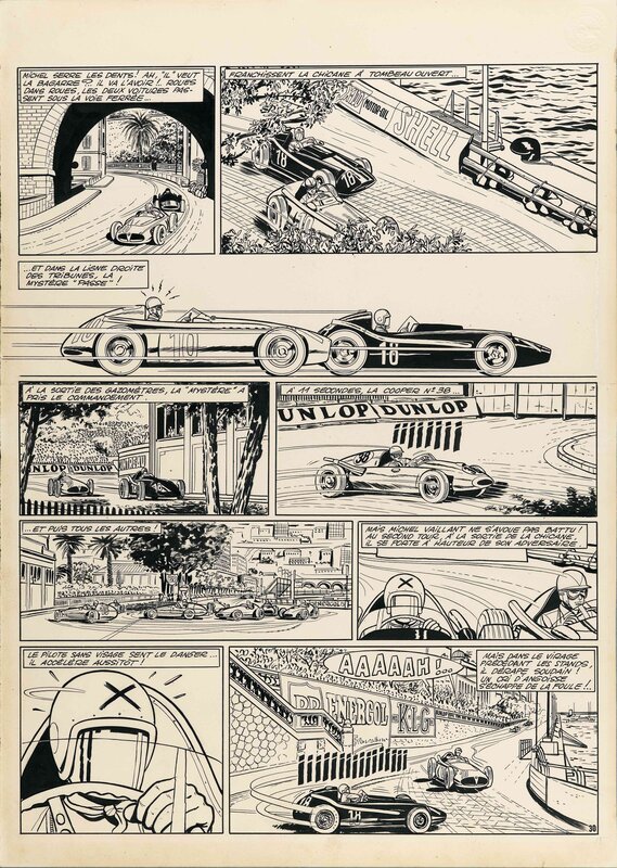 Jean Graton, Michel Vaillant - Le Pilote Sans Visage - PL30 - Comic Strip