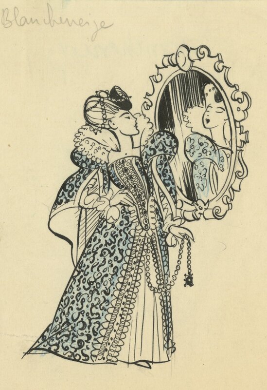 Joubert - Contes de Grimm - 1943 - Original Illustration