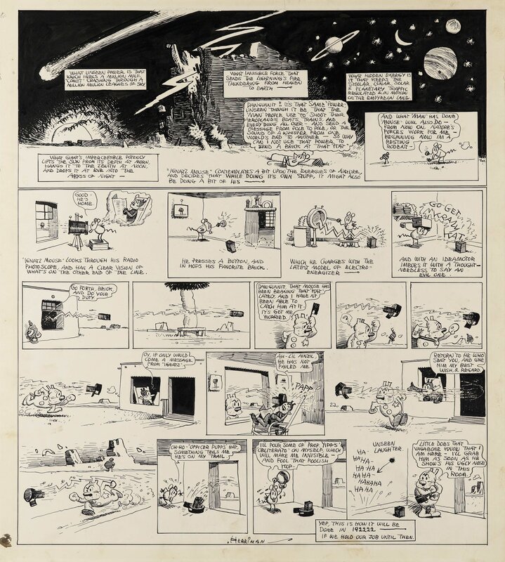 Kray Kat - Sunday page - 5 mars 1922 by George Herriman - Comic Strip