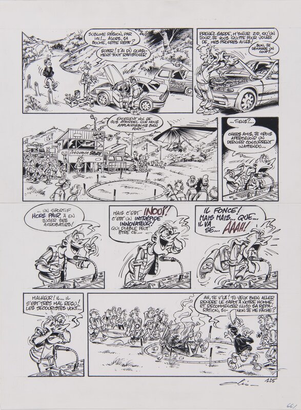 Olis, François Gilson, Garage Isidore - gag 125 - Comic Strip