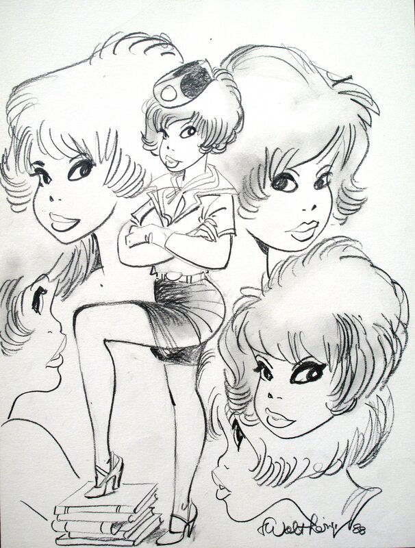 François Walthéry, Portraits de Natacha - Planche originale