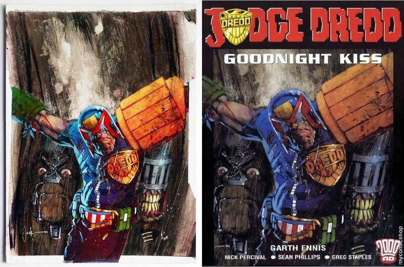 Jock - Dredd and Death Classic Combo Early 2000s Cover - Couverture originale