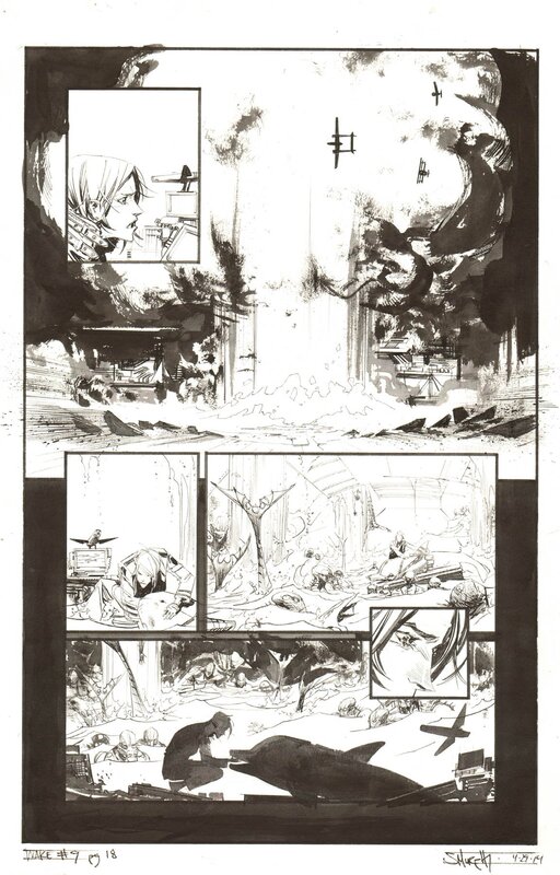 The Wake #9 Pg.18 par Sean Murphy, Scott Snyder - Planche originale