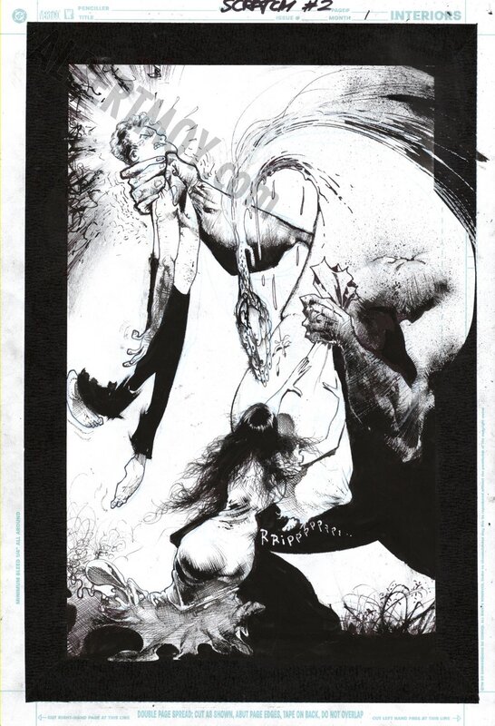 Sam Kieth - Scratch_2_1_Splash - Planche originale