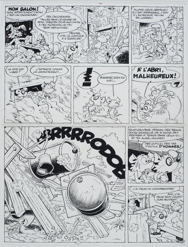 Dupa, Greg, Chlorophylle et le grand exode - planche 3 - Comic Strip