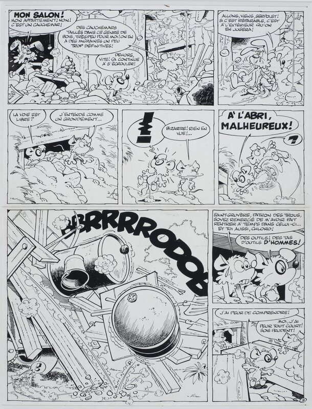 Dupa, Greg, Chlorophylle et le grand exode - planche 3 - Planche originale