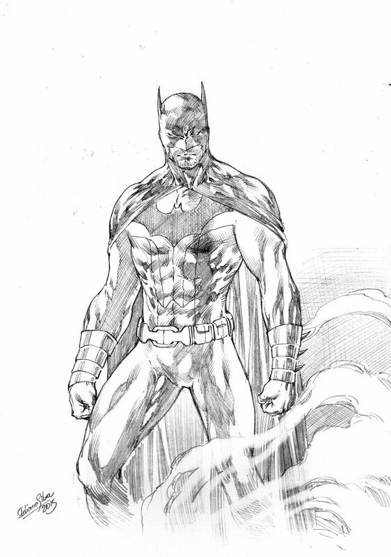 Batman by Ediano Silva - Original Illustration