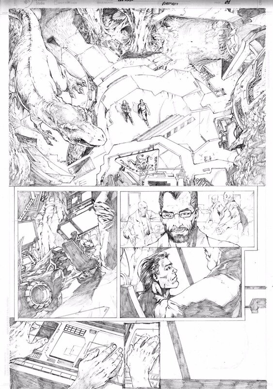 Batman page test 01 par Verlei - Planche originale